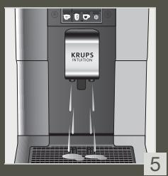 KRUPS INTUITION PREFERENCE EA873810 - QUICK MILK RINSING AFTER A CAPPUCCINO - 5