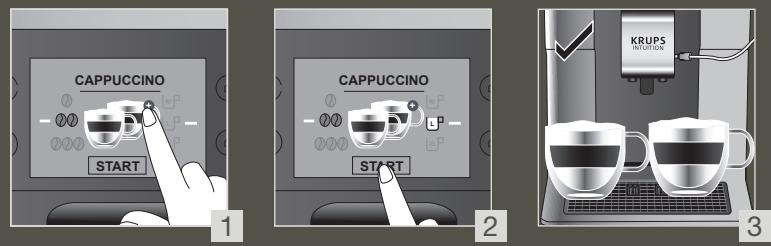 KRUPS INTUITION PREFERENCE EA873810 - MAKE 2 CUPS OF A MILK RECIPE AT ONCE - 2