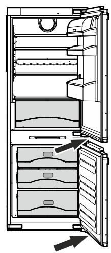 ELECTROLUX IK321BR - Die Schritte 12 bis 14 bei beiden Türen durchführten. - 1
