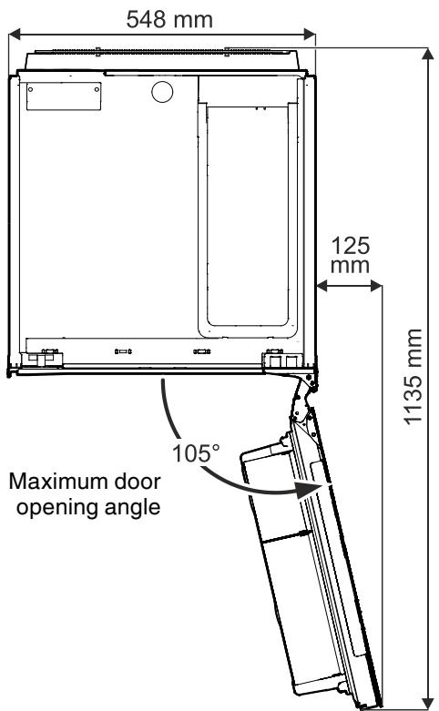 ELECTROLUX IK321BR - Appliance dimensions - 2