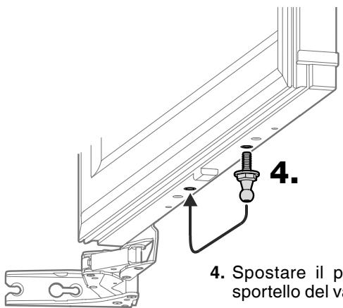ELECTROLUX IK321BR - Smontare lo smorzatore di chiusura dello sportello del vano congelatore - 4