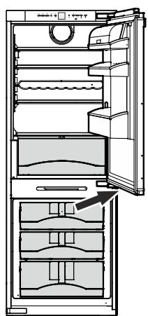 ELECTROLUX IK321BR - Réglage du panneau de réfrigérateur - 7