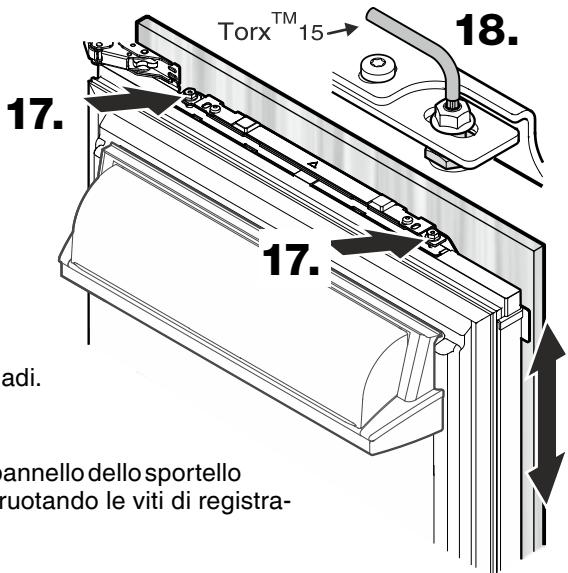 ELECTROLUX IK321BR - Regolazione del pannello del vano frigorifero - 1