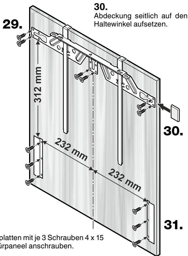 ELECTROLUX IK321BR - Montage der Panel-Verbindungselemente auf das Gefrierteilpaneel - 1