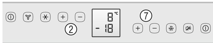 ELECTROLUX IK321BR - Setting the freezer temperature - 1