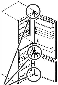 ELECTROLUX IK321BR - Regolazione dell'elasticità delle cerniere - 1