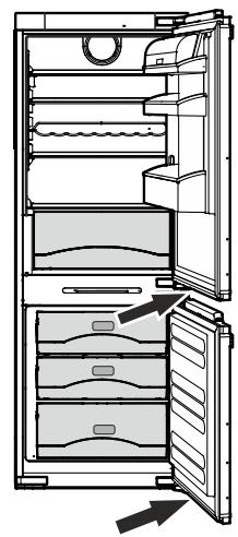 ELECTROLUX IK321BR - Exécuter les étapes 12 à 14 pour les deux portes. - 1