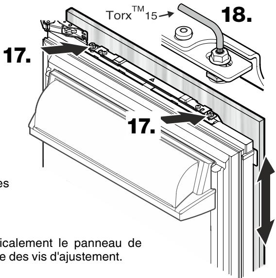 ELECTROLUX IK321BR - Réglage du panneau de réfrigérateur - 1