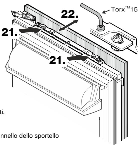 ELECTROLUX IK321BR - Regolazione del pannello del vano frigorifero - 3