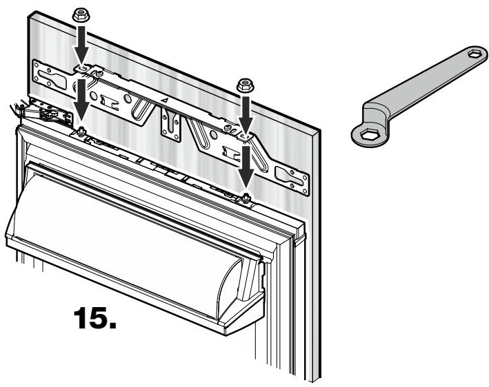 ELECTROLUX IK321BR - Montaggio del pannello del vano frigorifero - 1