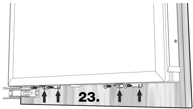 ELECTROLUX IK321BR - Réglage du panneau de réfrigérateur - 4
