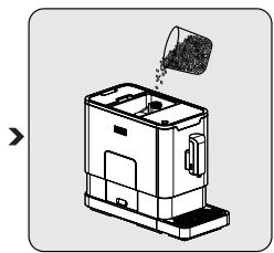 BEKO CEG6302D - Remplissage du réservoir à grains de café - 4