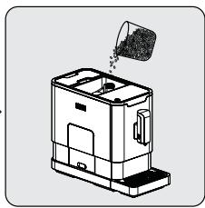 BEKO CEG3190 - Filing the bean container - 4