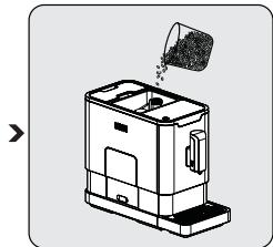 BEKO CEG3190 - Napełnianie zbiornika na ziarna - 3