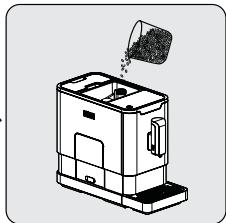 BEKO CEG3190 - Plnenie zásobníka kávových zín - 4
