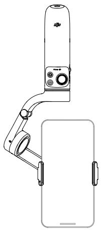 DJI OM 5 SUNSET WHITE OSMO MOBILE 5 - Mode renversé - 1