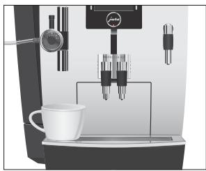 JURA XJ9 PROFESSIONAL - Lait chaud et mousse de lait - 1