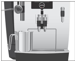JURA XJ9 PROFESSIONAL - Rinçage de la buse   Cappuccino - 1