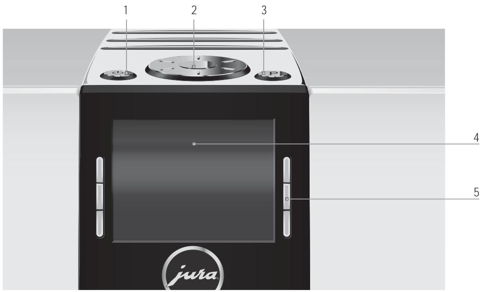 JURA XJ9 PROFESSIONAL - Eléments de commande - 2