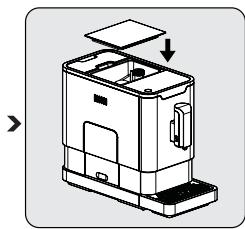 BEKO CEG6302 - Remplissage du réservoir à grains de café - 5