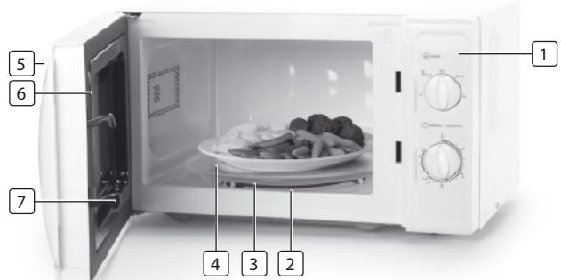 TRISTAR MW-2700 - BESCHRIJVING VAN ONDERDELEN - 1