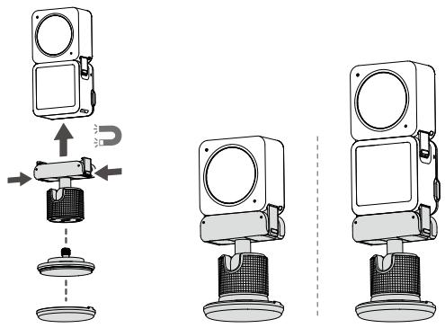 DJI CAMERA SPORT OSMO ACTION 2 - Support d'installation articulé magnétique de DJI action 2 - 1