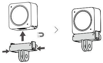DJI CAMERA SPORT ACTION 2 - Support d'adaptateur magnetique DJI Action 2 - 1