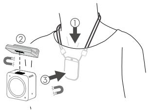 DJI CAMERA SPORT ACTION 2 - Cordon magnétique de DJI Action 2 - 1