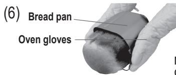 PANASONIC SD-R2530KXC - Remove the bread immediately by using dry oven gloves and place it on a wire rack. (6) - 1