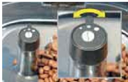 KRUPS BEAN TO CUP EA8258 - Betekenis van de posities van de regelknop - 1