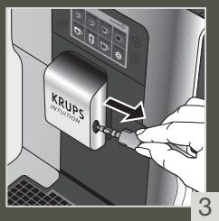 KRUPS INTUITION PREFERENCE + YY4491FD - QUICK MILK RINSING AFTER A CAPPUCCINO - 3