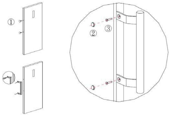 THOMSON THFZ232WH - Assembler la poignée de porte - 1