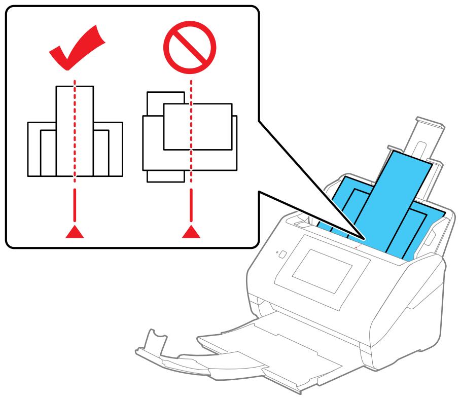 EPSON WORKFORCE DS-790WN - Chargement de documents originaux de plusieurs formats dans le bac d'alimentation - 3