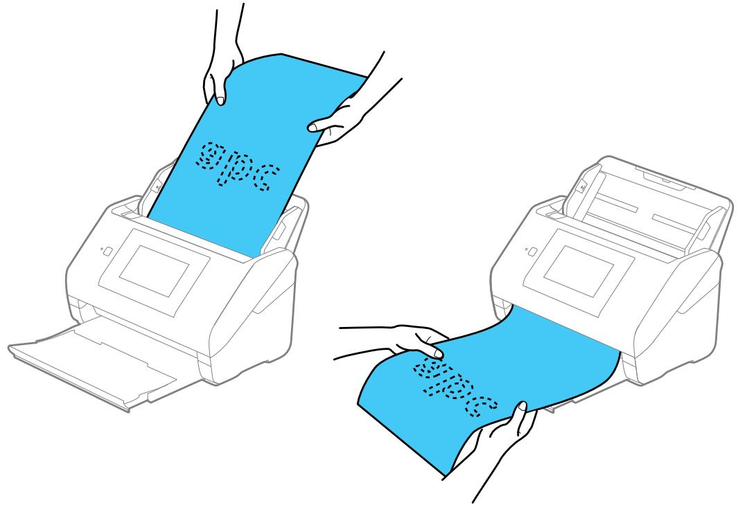 EPSON WORKFORCE DS-790WN - Chargement de documents originaux dans le bac d'alimentation - 9