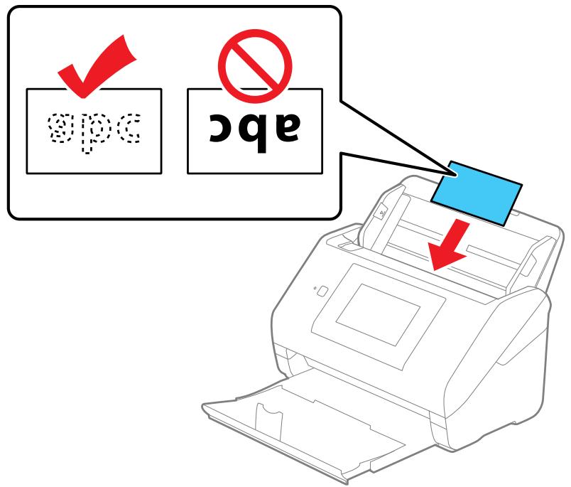 EPSON WORKFORCE DS-790WN - Chargement de cartes en plastique et plastifiées dans le bac d'alimentation - 3