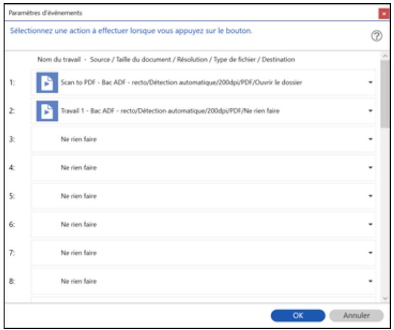 EPSON WORKFORCE DS-790WN - Ajout et assignation de travaux de numérisation à l'aide de document capture pro - windows - 3