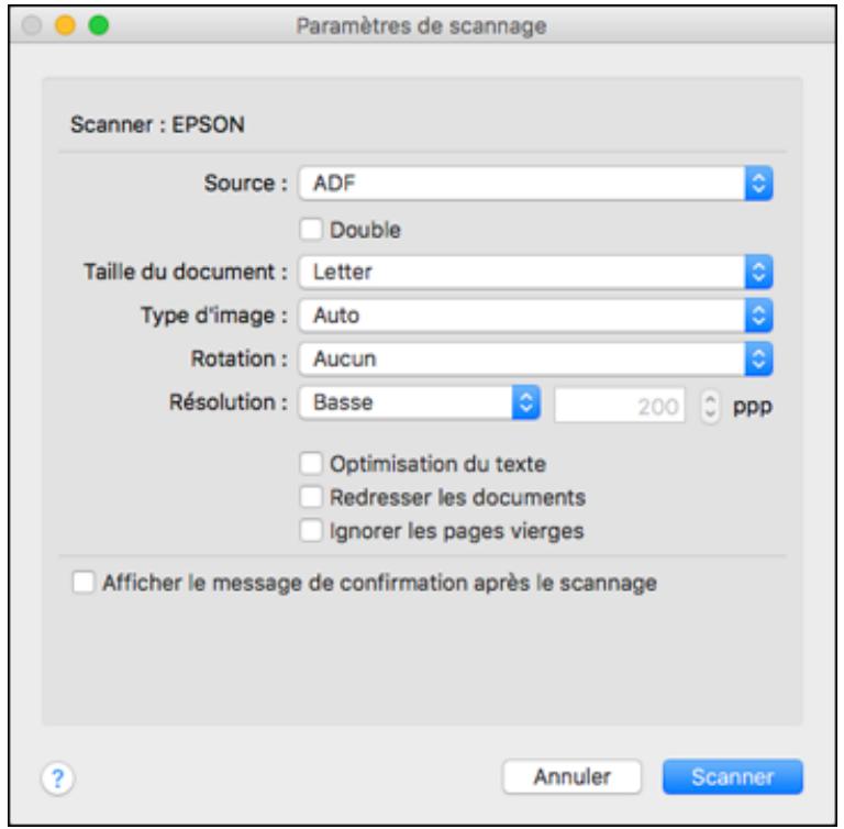 EPSON WORKFORCE DS-790WN - Numérisation à l'aide de document capture - mac - 2