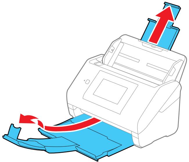 EPSON WORKFORCE DS-790WN - Chargement de documents originaux dans le bac d'alimentation - 1