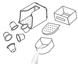 NESPRESSO ESSENZA MINI TRIANGLE - Tömning av systemet Före en period av icke-användning samt för frostskydd och innan reparation/ - 1