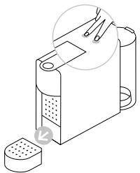 NESPRESSO ESSENZA MINI TRIANGLE - Esvaziar o sistema antes de um período de não utilização ou para proteção contra congelação, ou antes de uma reparação - 1