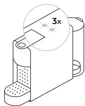 NESPRESSO ESSENZA MINI TRIANGLE - Reset to Factory Settings/Restauration des réglages par défaut - 4
