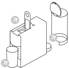 NESPRESSO ESSENZA MINI TRIANGLE - Vidange du système avant une période d'inutilisation, pour la protection contre le gel ou avant une réparation - 2