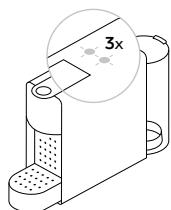 NESPRESSO ESSENZA MINI TRIANGLE - Nulstil til fabriksindstillinger/Επαναφορά εργοστασιακών ρυθμίσεων - 4