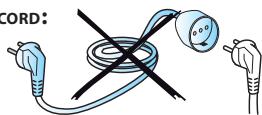 KITCHENAID KMDC3625 - DO NOT USE EXTENSION CORD: - 1