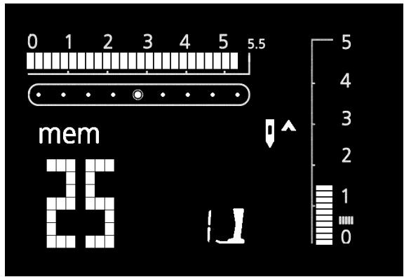 BERNINA B335 - Ouvrir la mémoire - 1