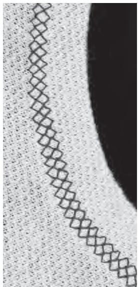 BERNINA B335 - Finitions au point de nid d'abeille - 1