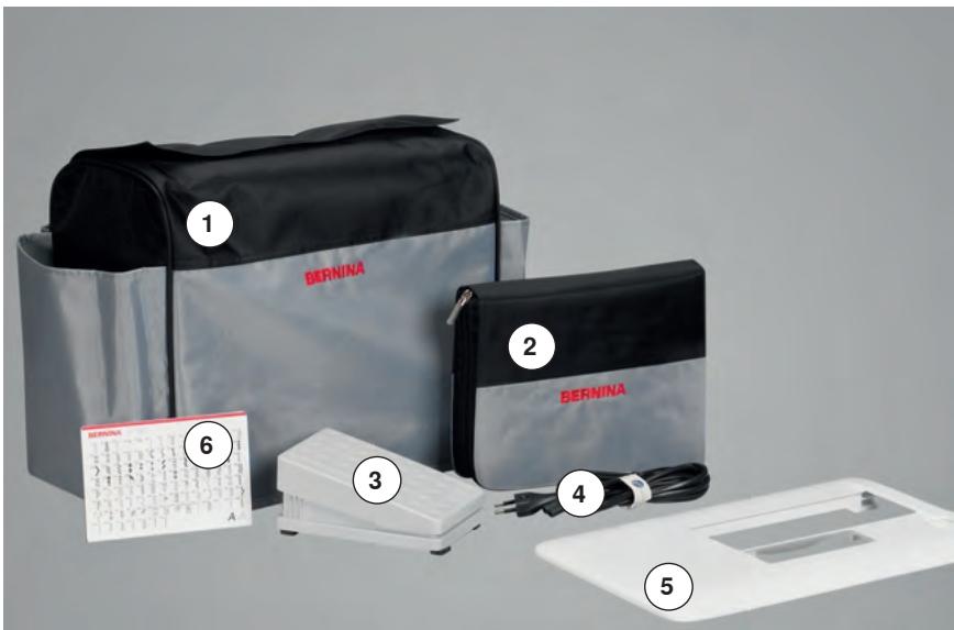BERNINA B335 - Fournitures livréesaccessoires standards - 1