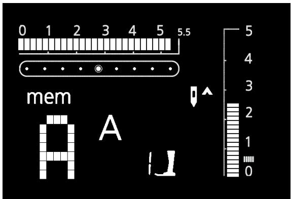 BERNINA B335 - Ouvrir la mémoire - 1