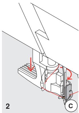BERNINA B335 - Coupe-fil du fil inférieur - 2