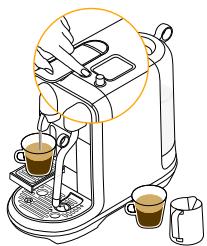 NESPRESSO CREATISTA PRO - Öffnen Sie den Hebel - 1